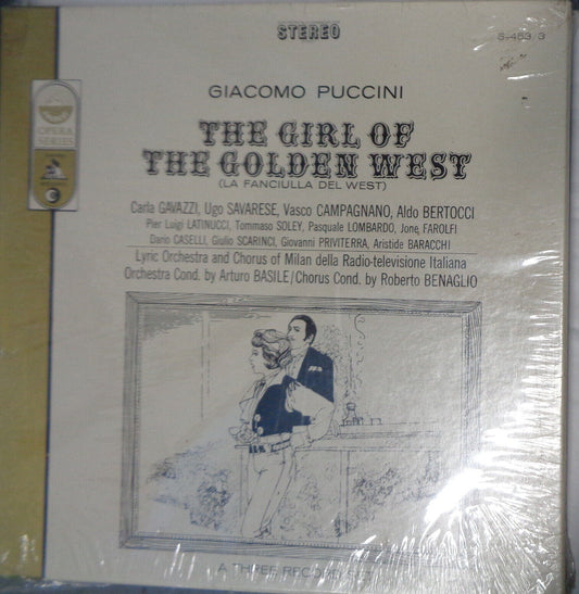 Puccini The Girl Of The Golden West Gavazzi 3xLP Everest S-453/3 NEW. SEALED.