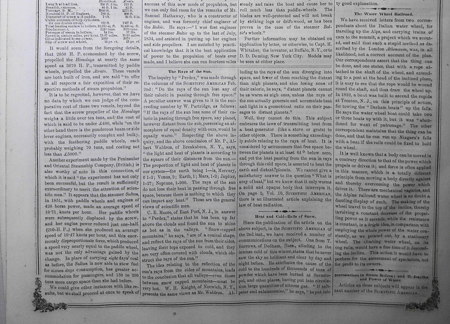 Scientific American, February 23, 1856. Original complete issue.