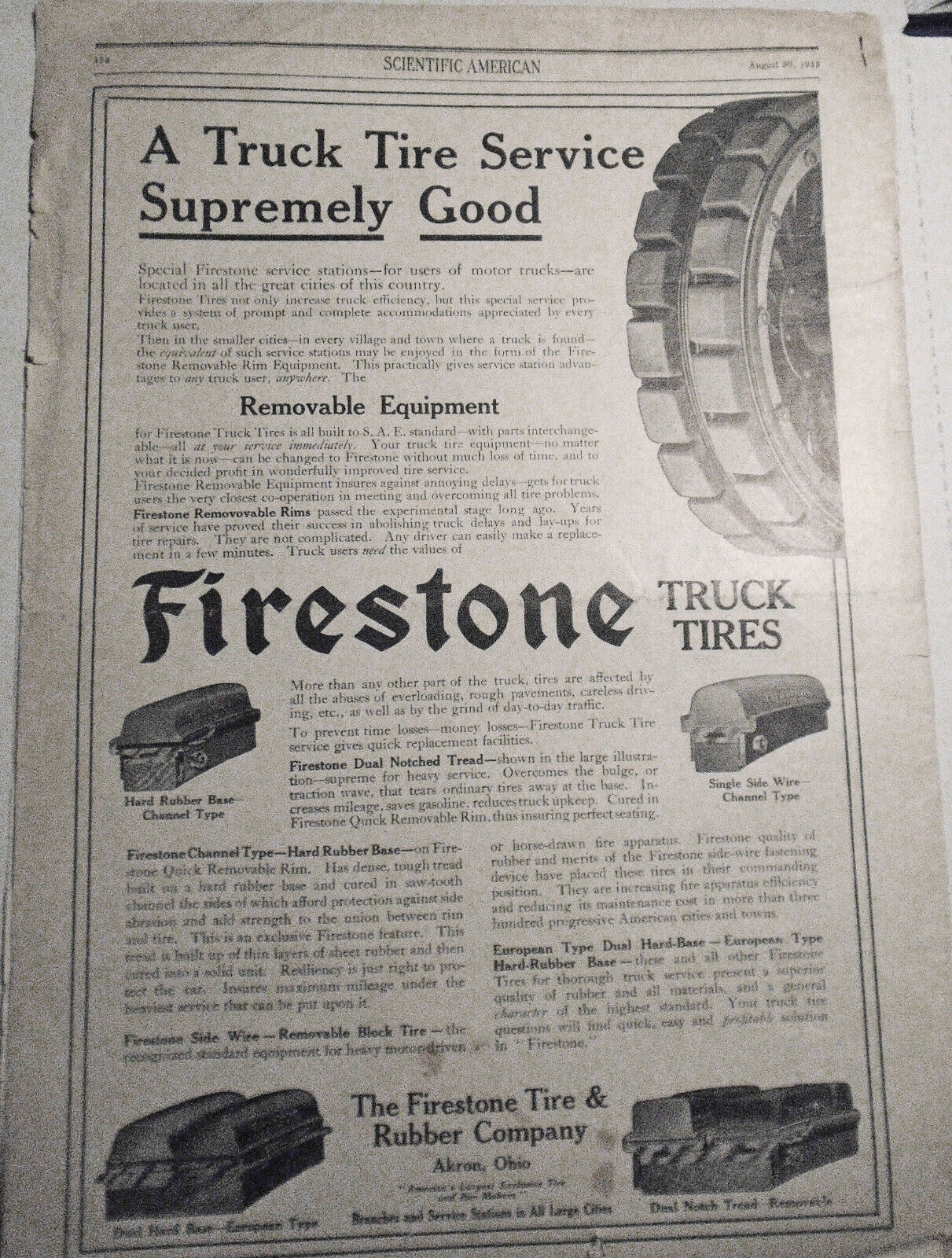 The Motor-driven Commercial Vehicle - Aug. 30, 1913 Scientific American. 4 pages