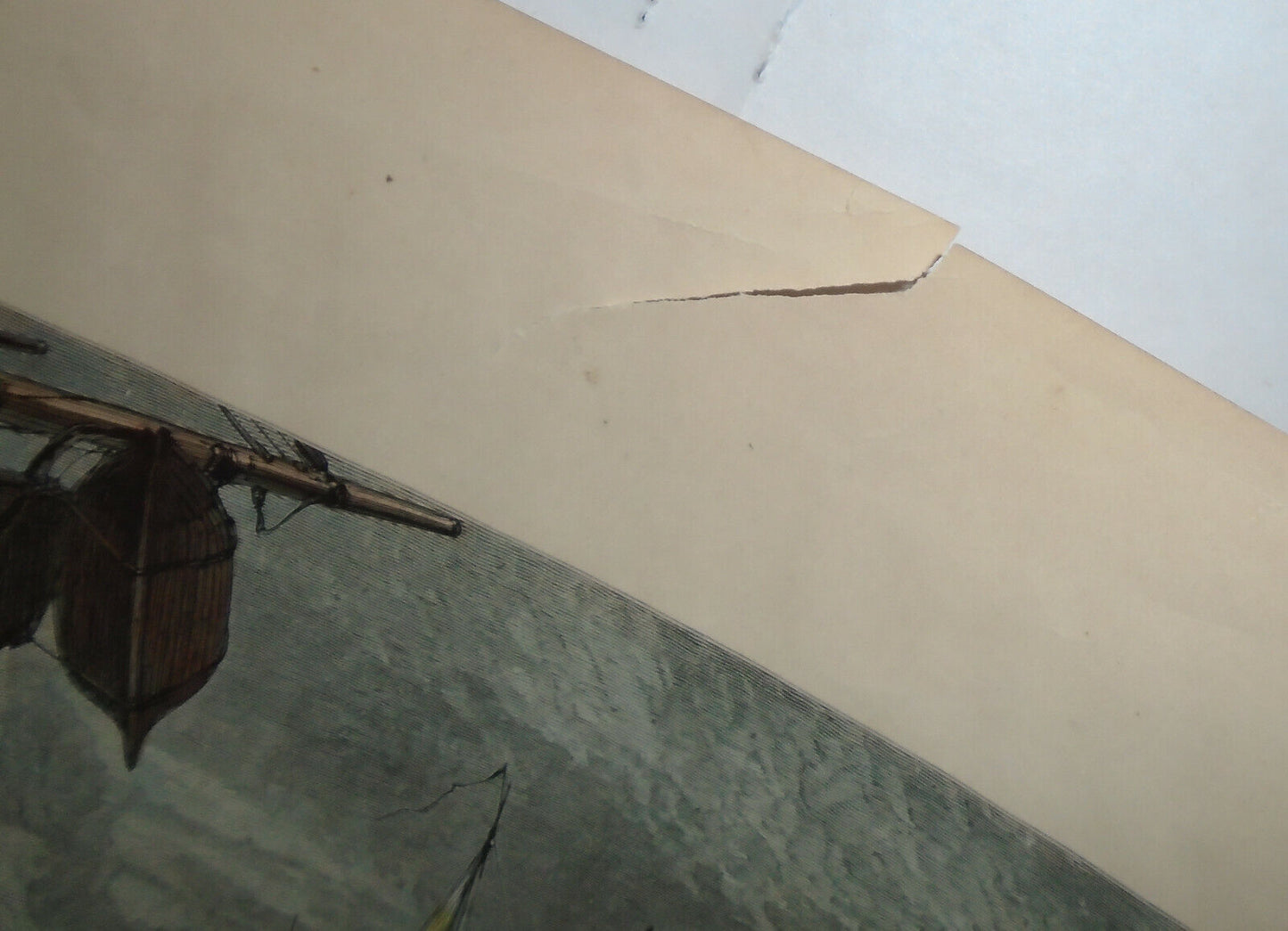 Scene On The East River, New York City - 1874 original hand-colored print