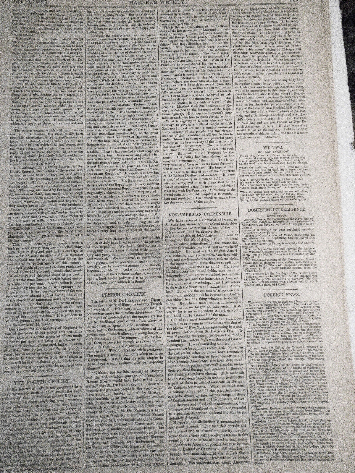 The Summit of Mount Washington by Winslow Homer in Harper's Weekly July 10, 1869