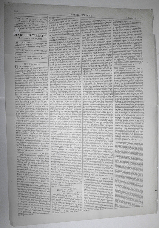 The Political Problem, by Thomas Nast  - Harper's Weekly, April 15, 1876