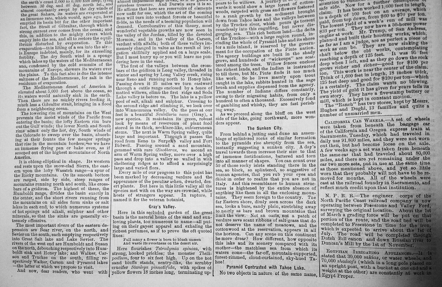 Mining and Scientific Press, March 11, 1876. Ballooning; Photo-lithography, etc