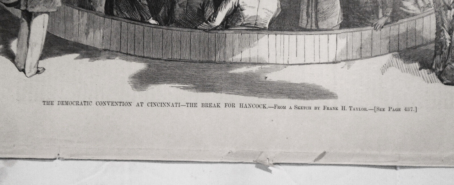 The Democratic Convention At Cincinnati. July 10, 1880, Harper's Weekly Original