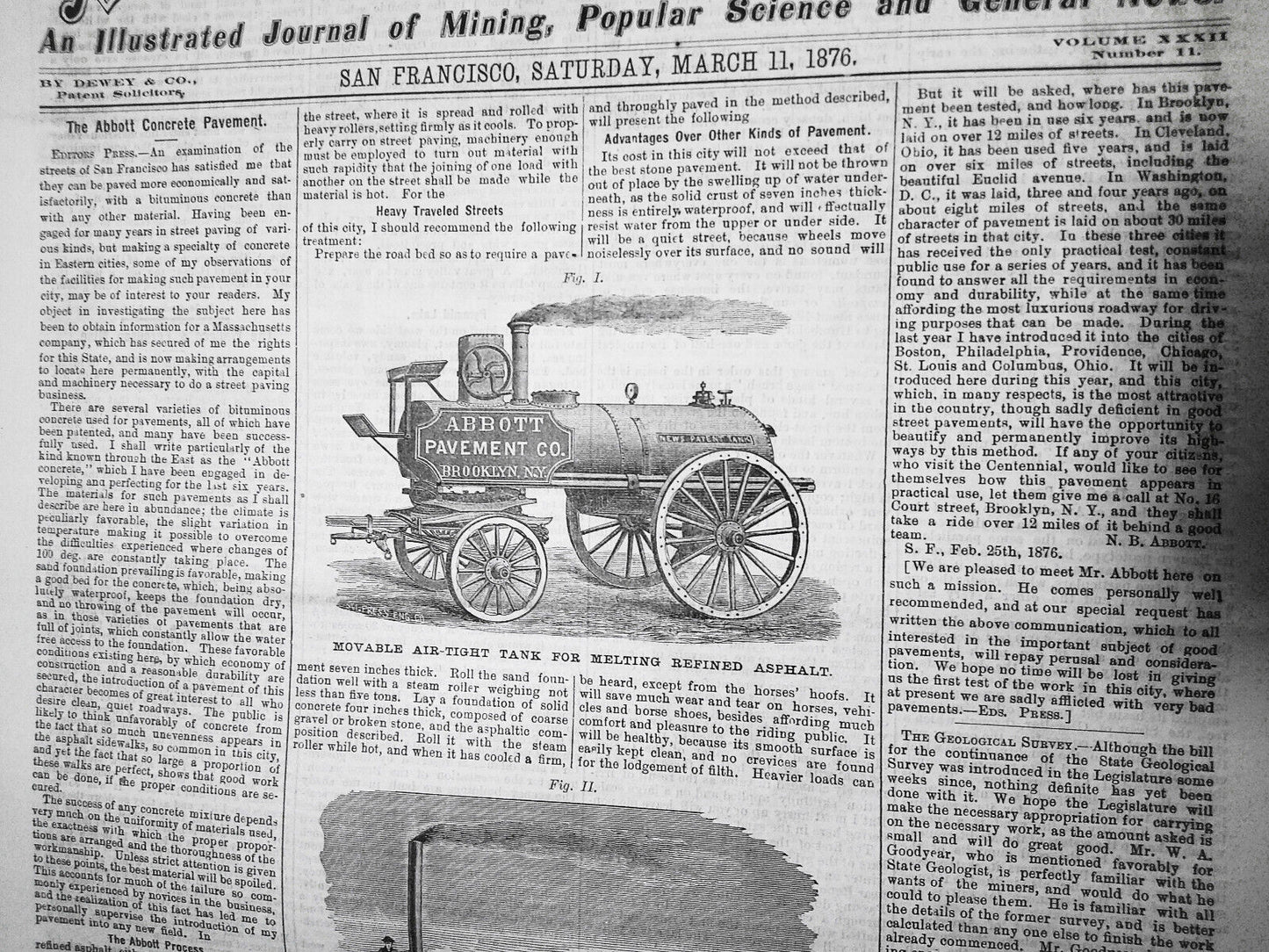 Mining and Scientific Press, March 11, 1876. Ballooning; Photo-lithography, etc