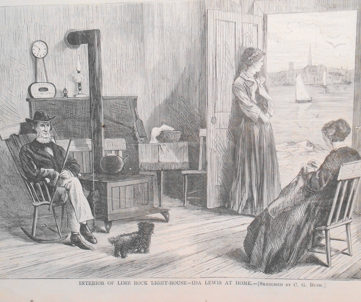 Harper's Weekly July 31, 1869: Ida Lewis, Newport, RI heroine; Camp meeting etc