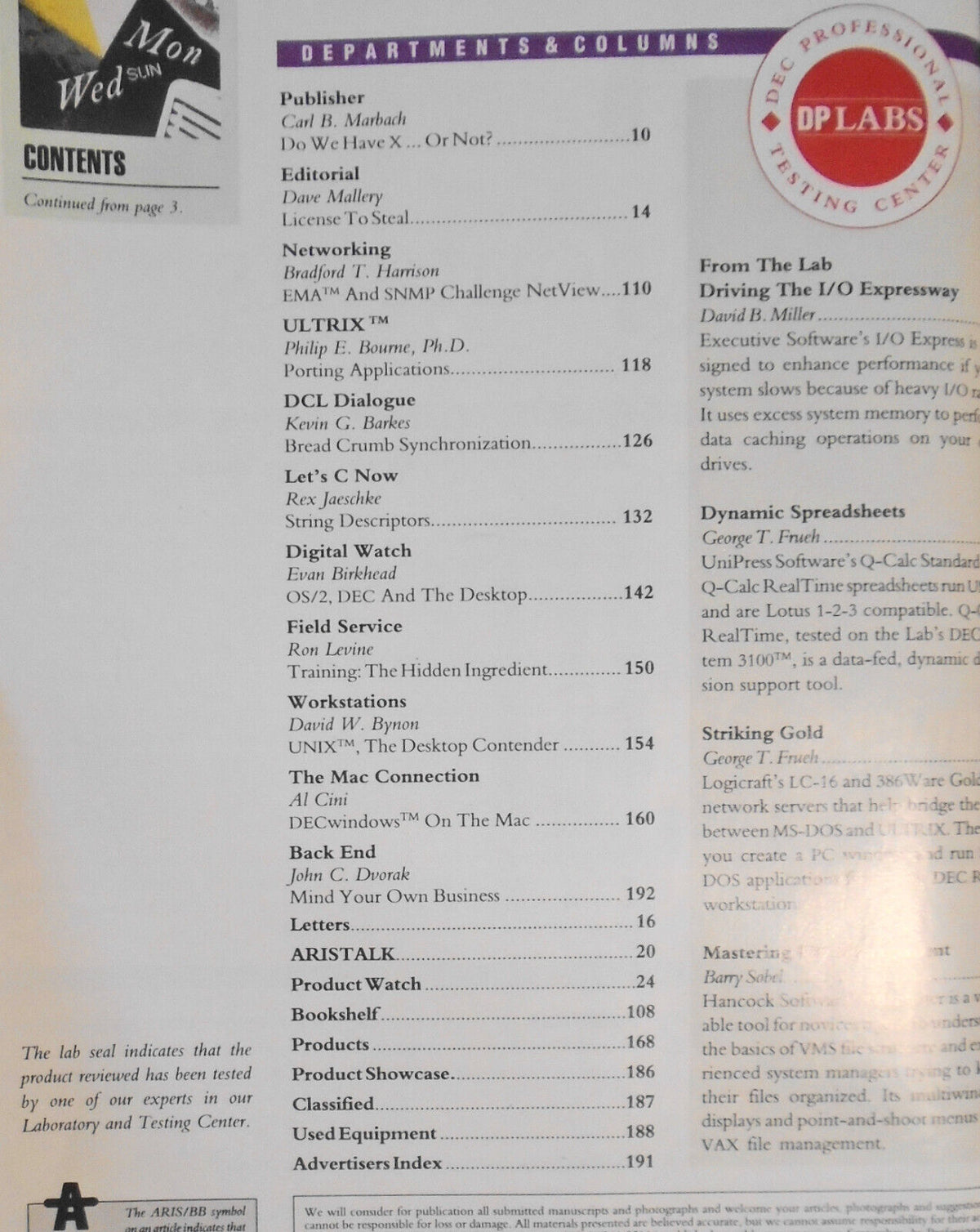 Dec Professional magazine May 1990. Hardware architecture [Digital Equipment Co]