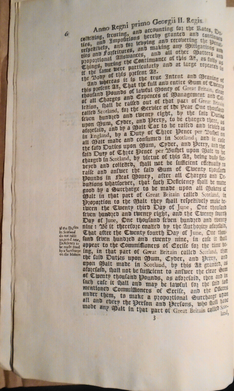 [Alcohol] 1728 King George II: An Act for continuing the duties upon malt, mum..