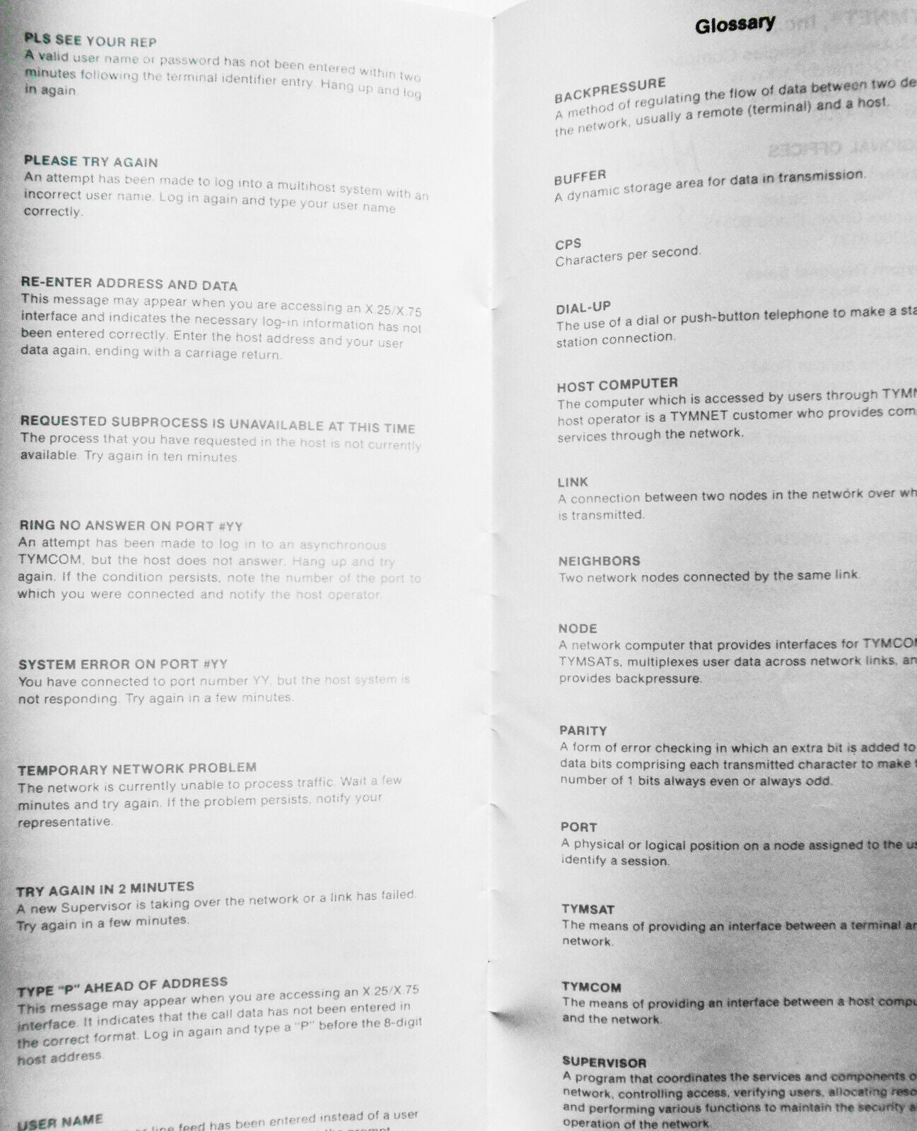 How To Use Tymnet. May 1984. Brochure [Before Internet]