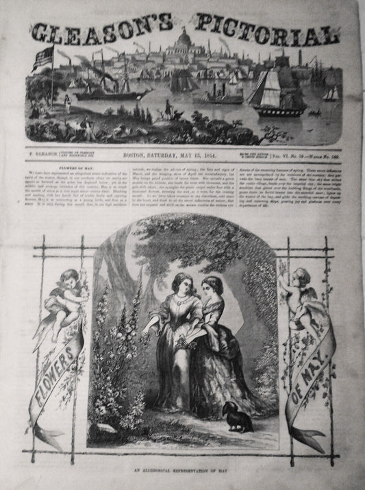 Gleason's Pictorial, May 13, 1854 - Giraffes; Franklin College, GA; Fashions etc