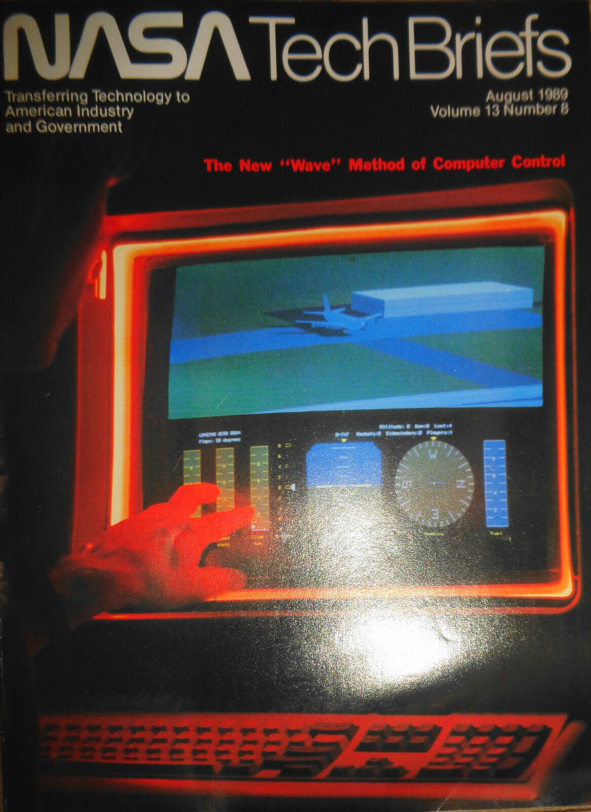 NASA TECH BRIEFS MAGAZINE, August 1989. New "Wave" method of computer control