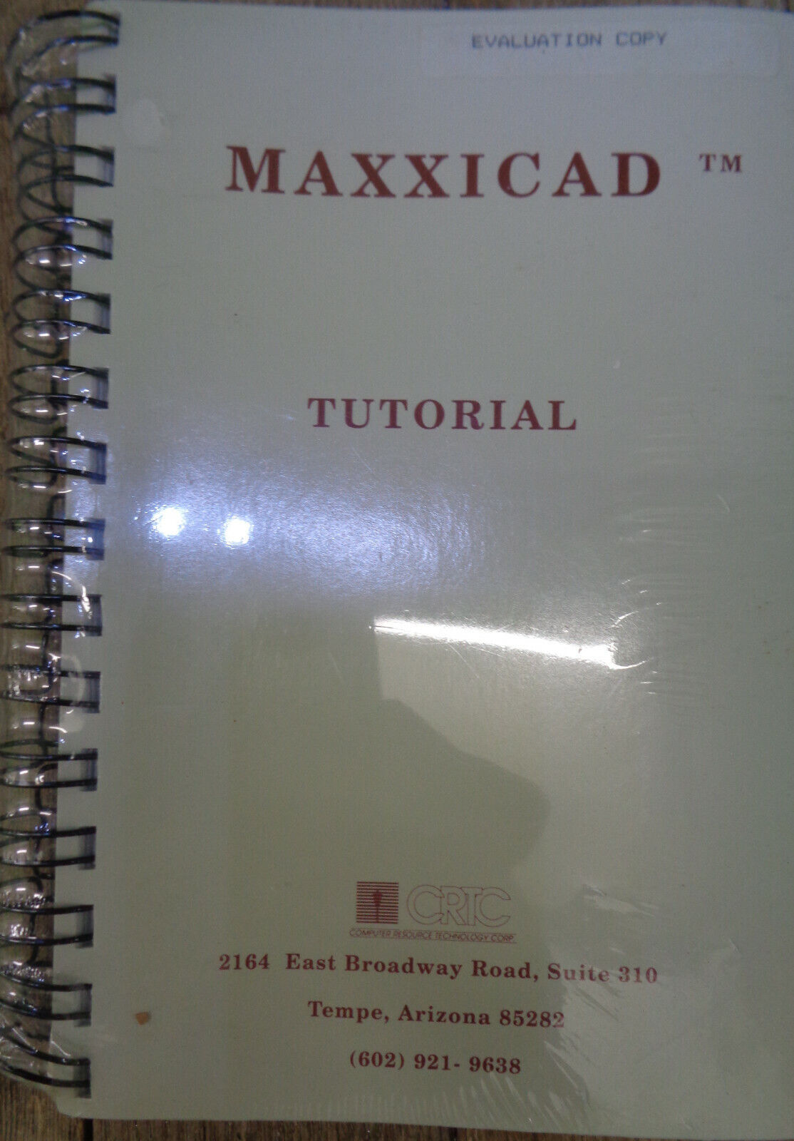 Maxxicad, by Computer Resource Technology Corp., 1988 for IBM PCs, 5 1/4' - NEW