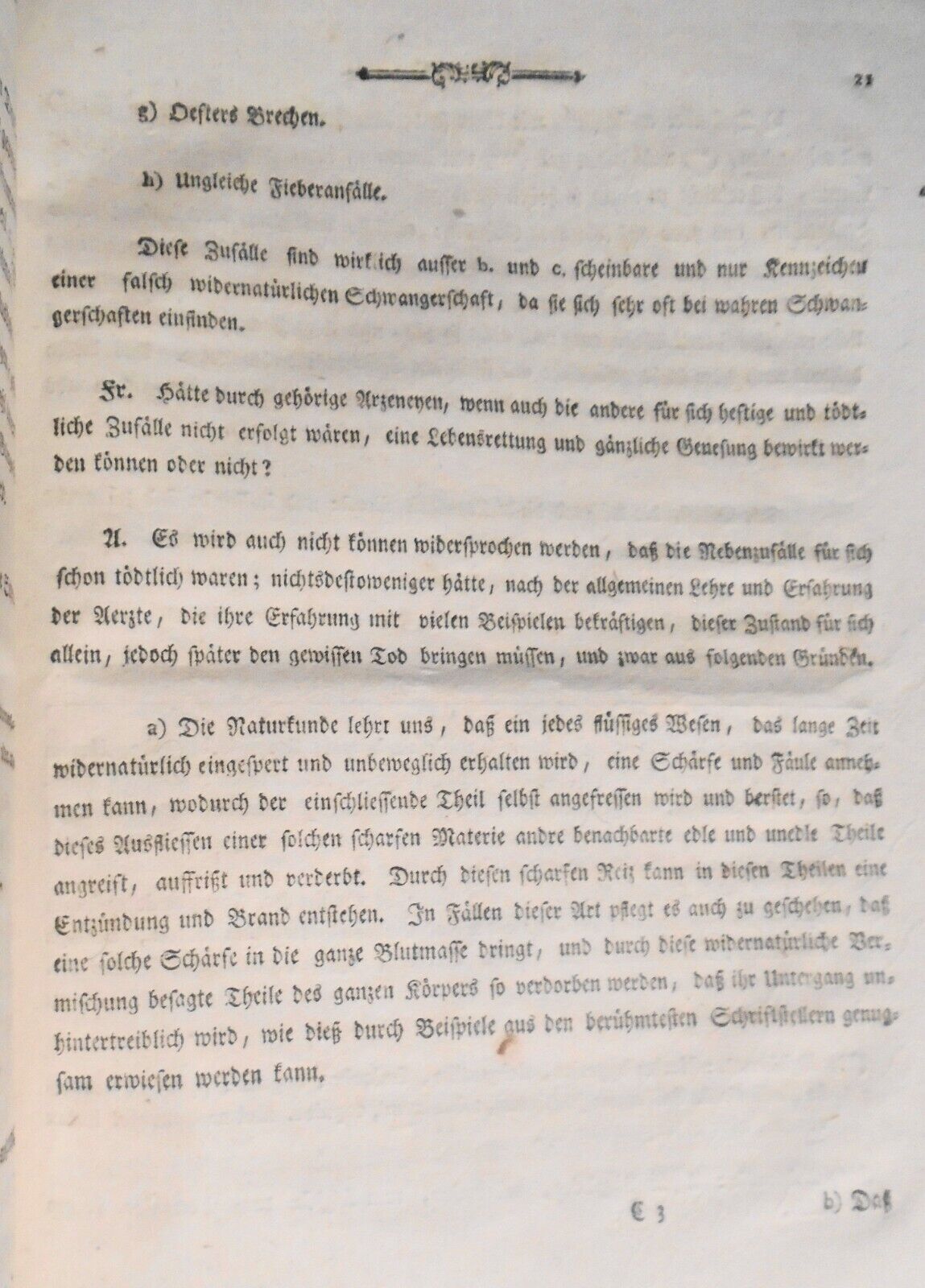 1785 Kurzgefasste Abhandlung einer Ungewohnlich und Fonderbaren Krankheit [Gyn]