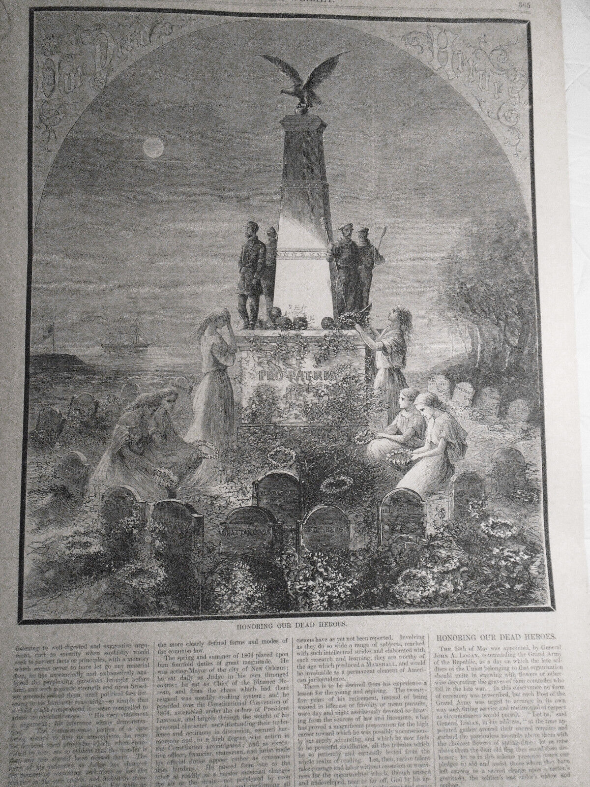 Harper's Weekly June 6, 1868: Republican Convention; Monument to dead soldiers
