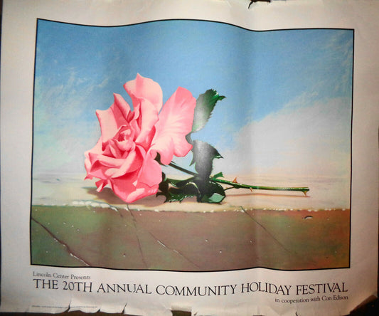 John Kelley -1990 Lincoln Center 20th Annual Community Holiday Festival Poster