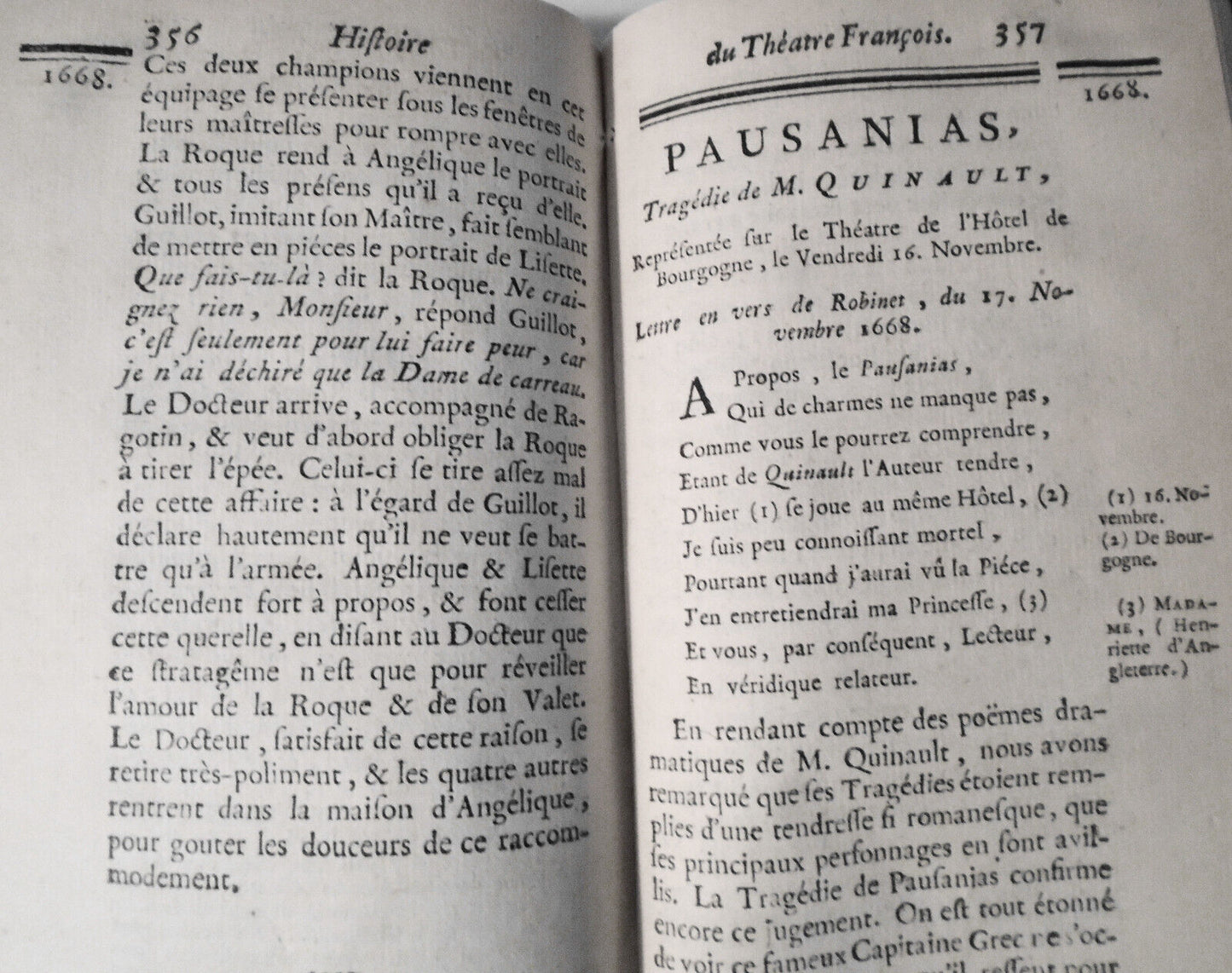 1747 Histoire Du Theatre Francois Tome 10. Moliere: Misantrope, Tartuffe; Racine