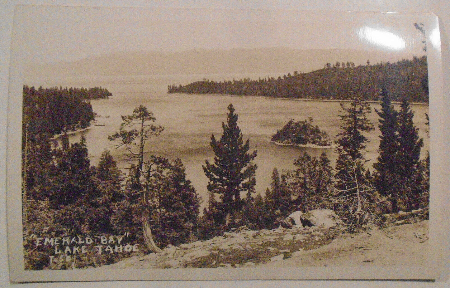 Lake Tahoe : 3  RPPC Antique Photo Postcards lot
