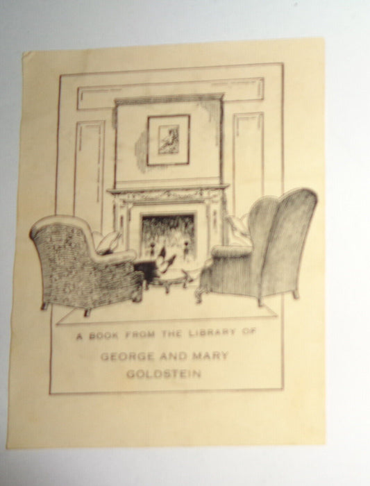 George and Mary Goldstein, Ex Libris Bookplate - 1950's