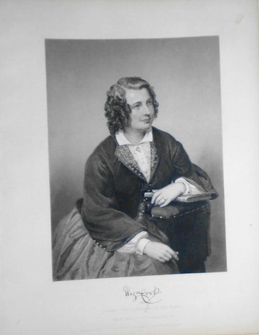 Eliza Cook - engraving 1873 - Duyckinck Portrait Gallery