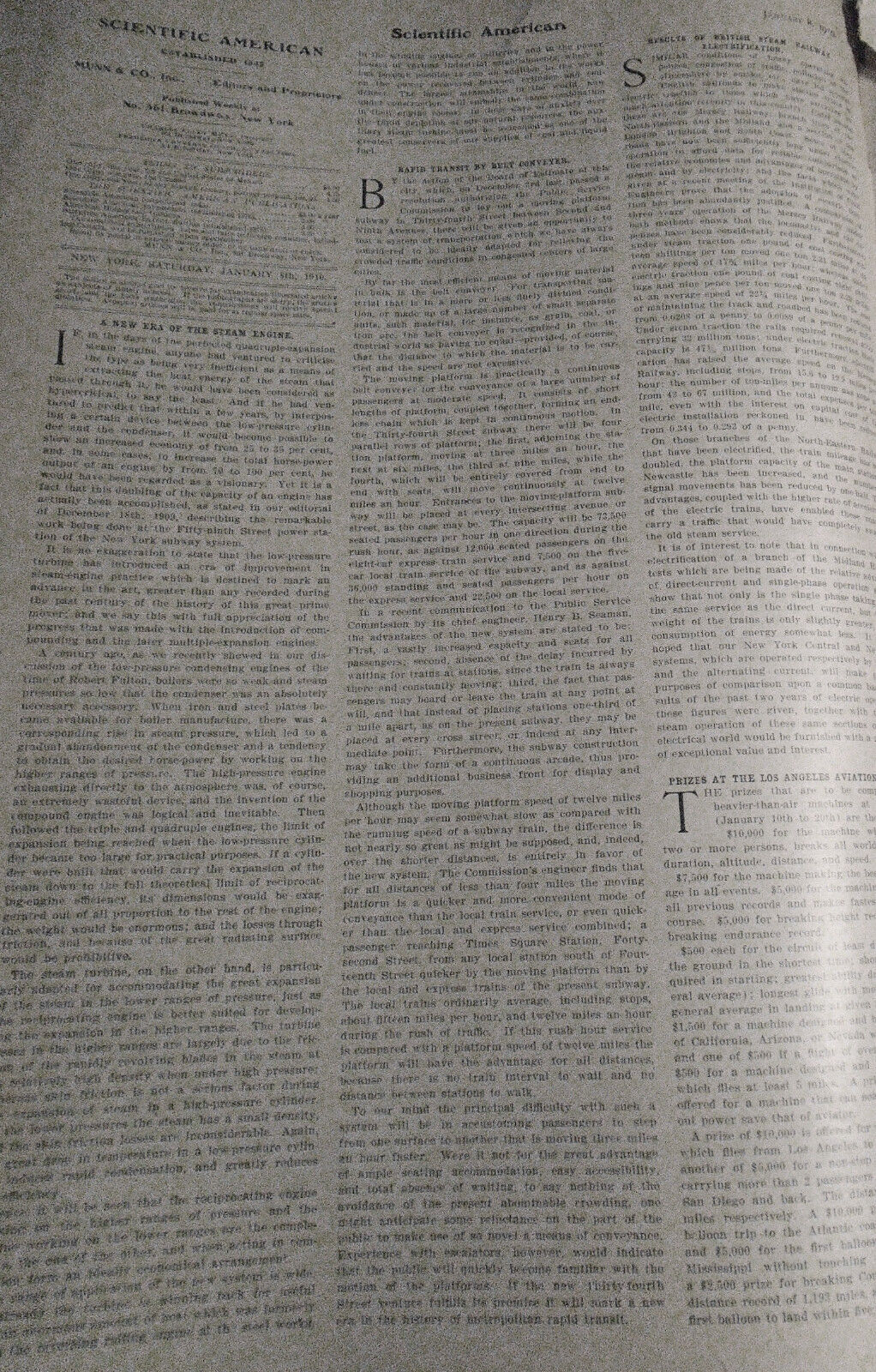 Scientific American January 8, 1910 - Complete Original Issue.