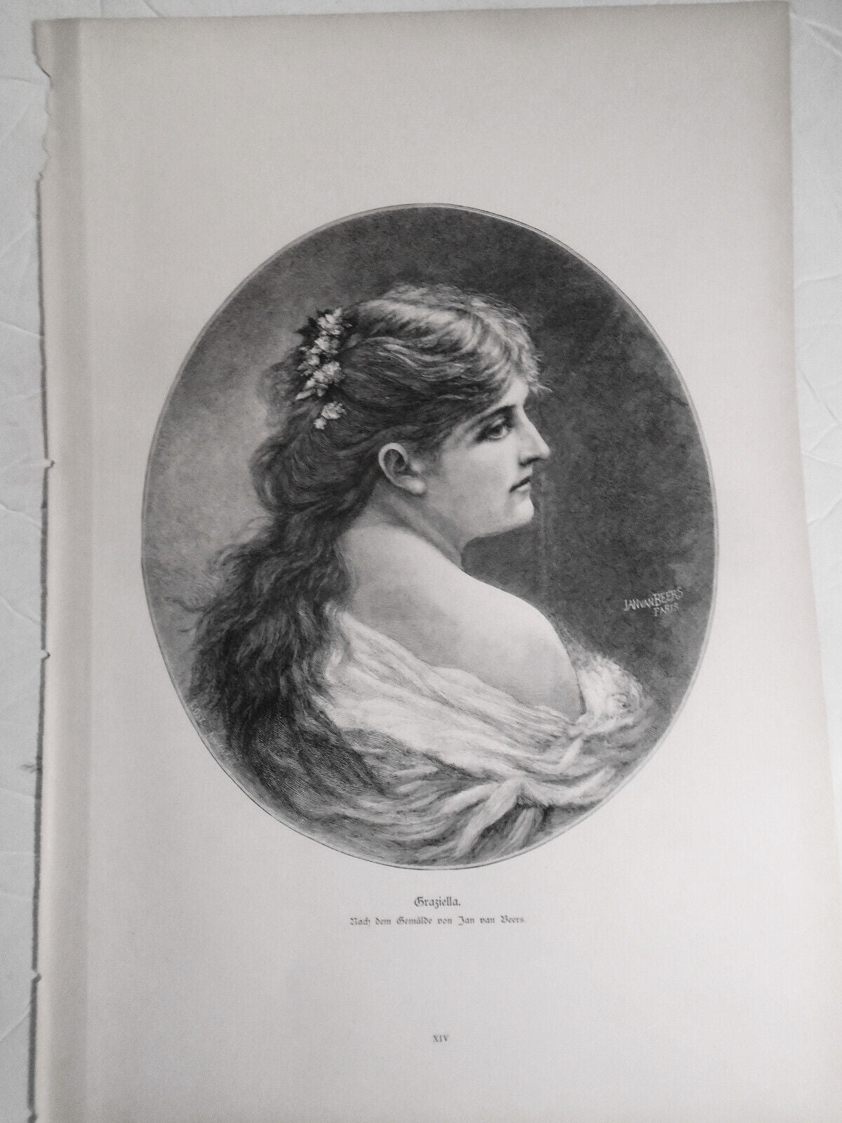 Graziella, von Jan van Beers  --  1884 - Original print