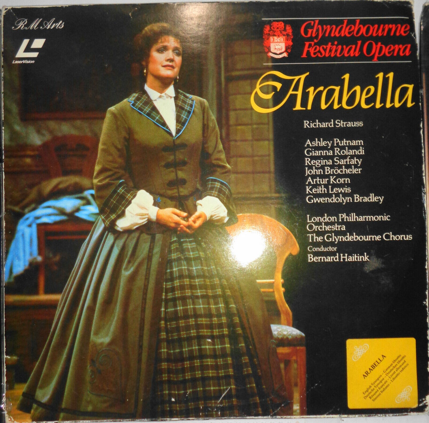 3 Opera Laserdisc sets - Rigoletto (sealed, Pavarotti), Arabella, Cosi Fan Tutte