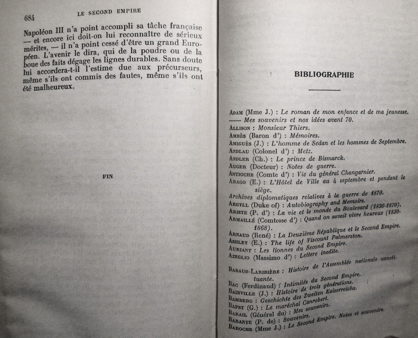 Octave Aubry : Le Second Empire. 1938  Artheme Fayard, Paris - in French