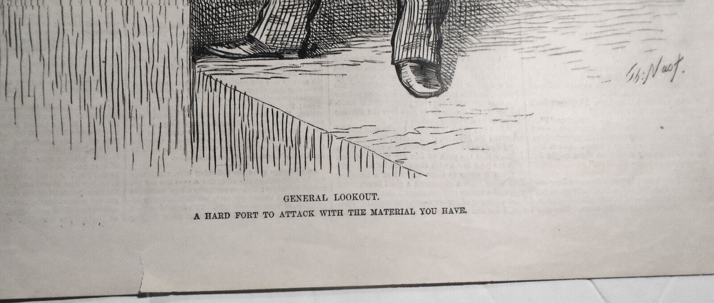 General Lookout, by Thomas Nast. Harper's Weekly, September 4, 1880. Original