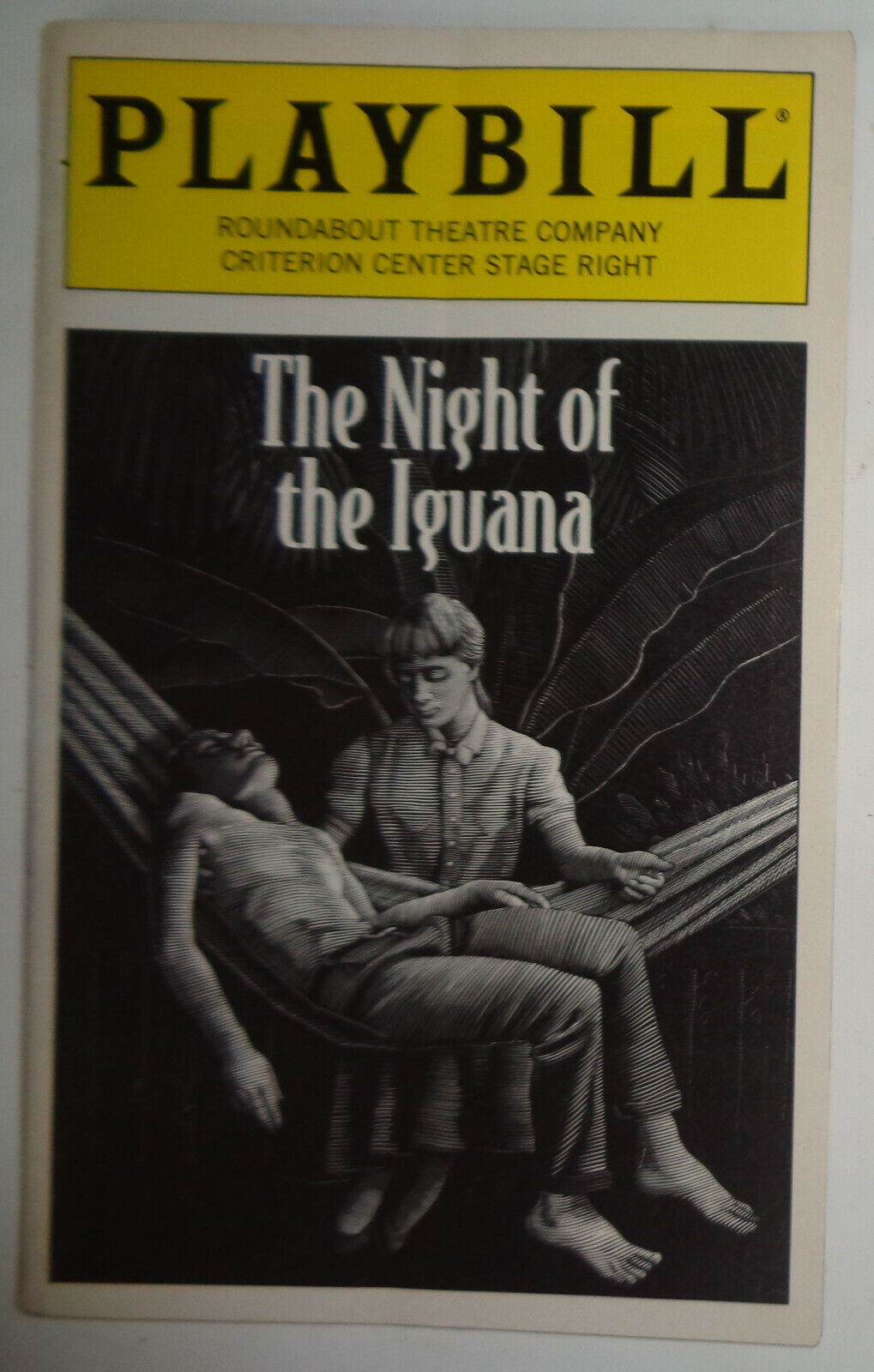 THE NIGHT OF THE IGUANA - PLAYBILL - OPENING NIGHT: MARCH 21 1996