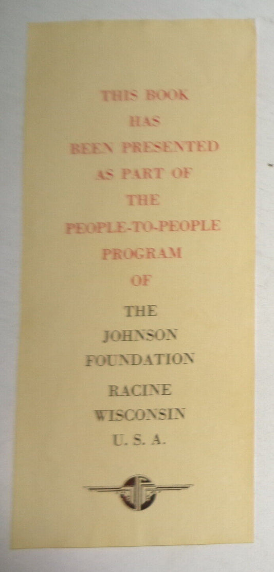 Johnson Foundation, Racine, WI - Ex Libris Bookplate - People-To-People Program