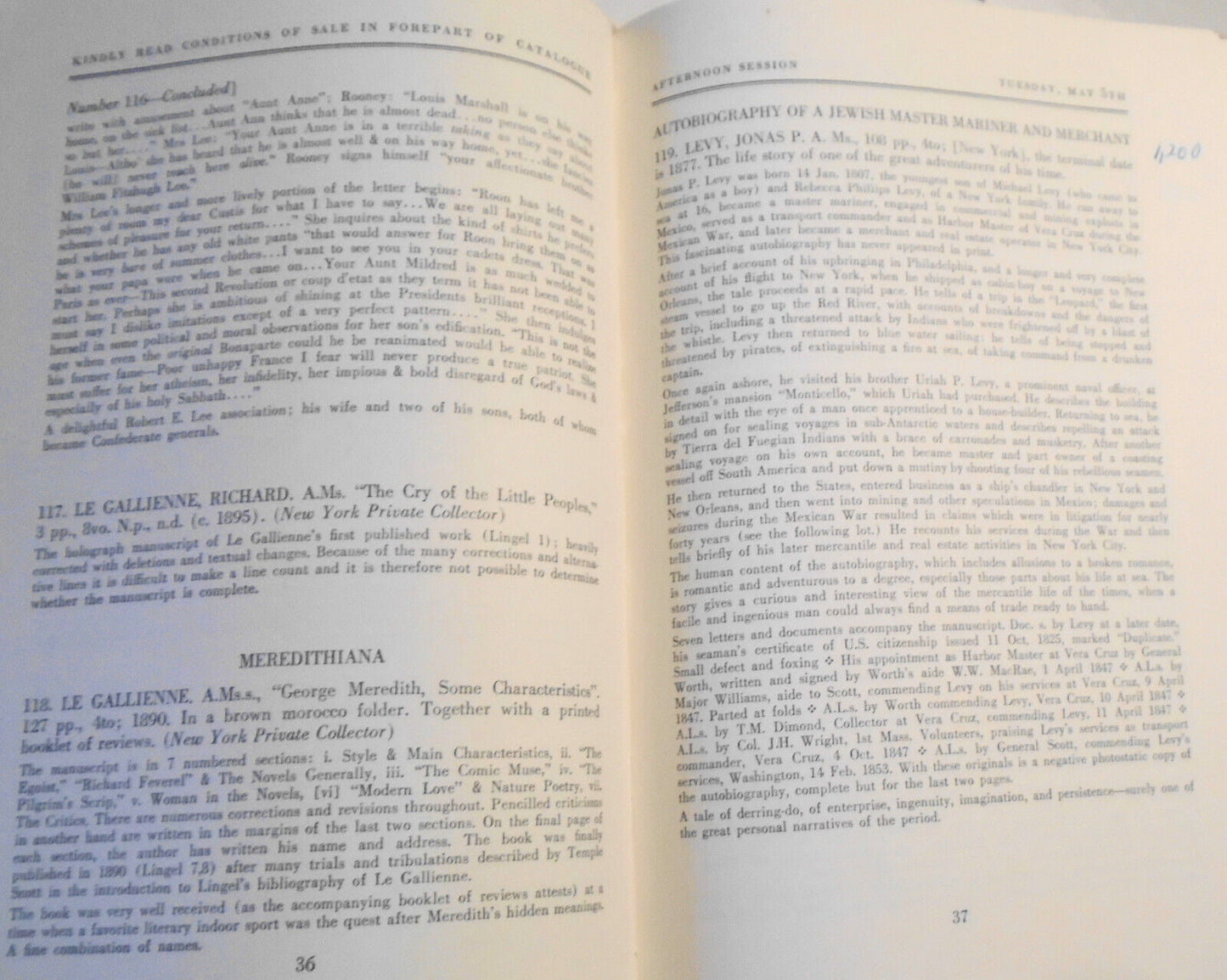 American & Other Manuscripts - Washington, Lincoln, Presidents, Signers .. 1964