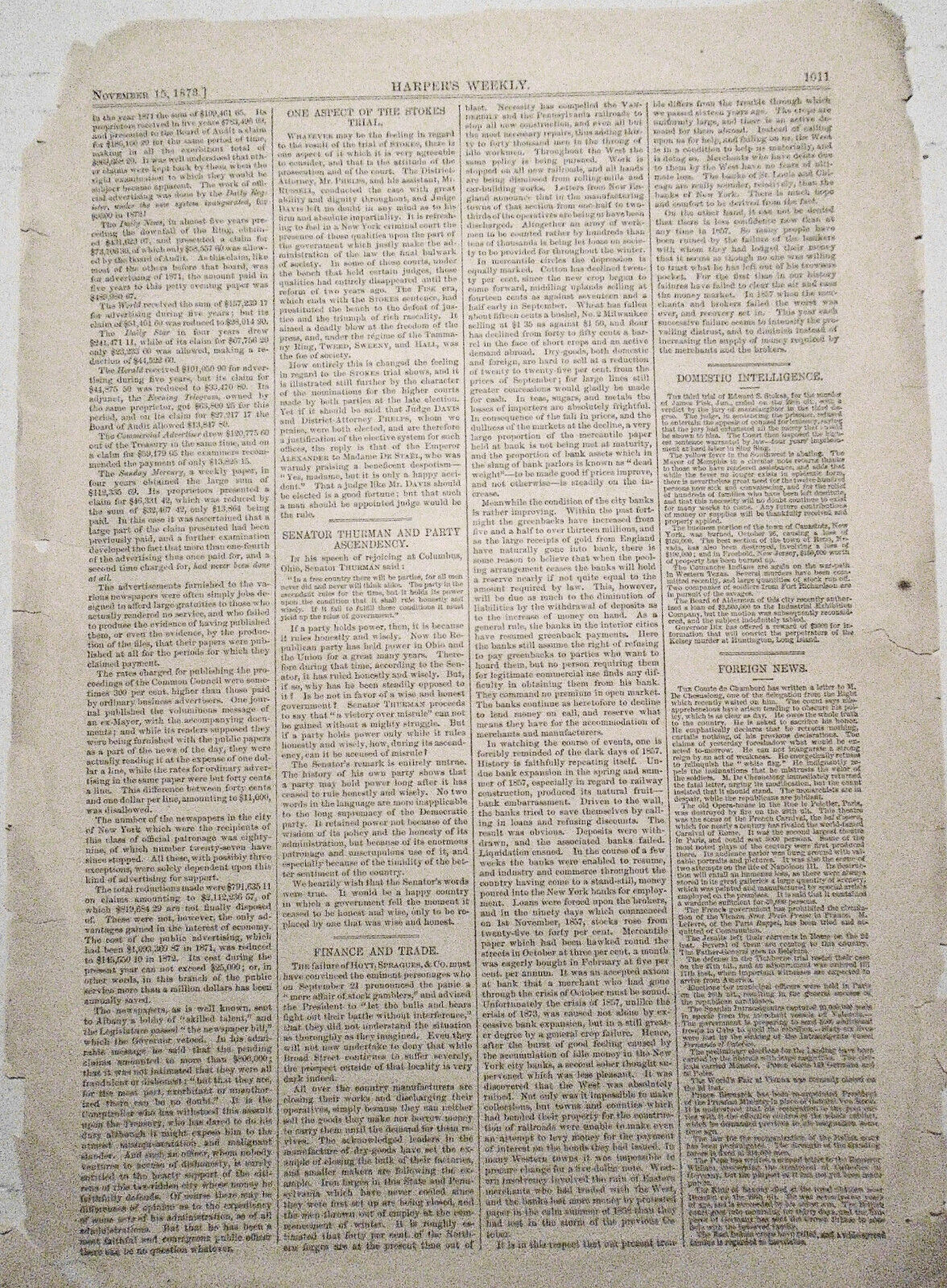 Shipment Of Grain And Flour - Sketches By C. A. Keetels - Harper's Weekly 1873