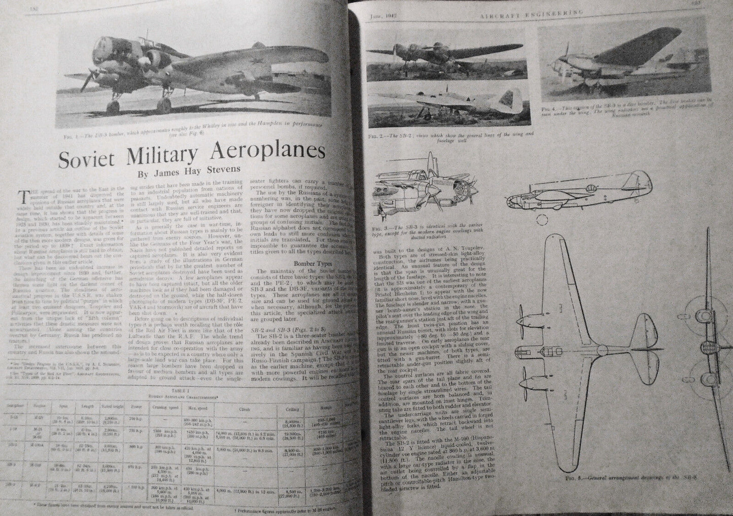 1942 Aircraft Engineering magazine - six issues - April to November