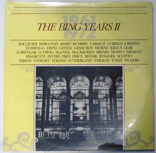 One Hundred Years Of Great Artists At The Met Bing Years II -  2XLP, 1985 SEALED
