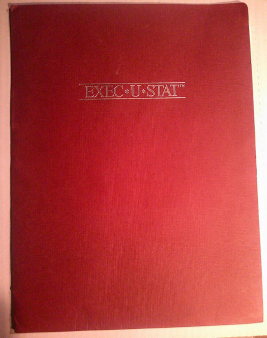 Execustat Press Kit - IBM PC Data analysis software by Strategy Plus, Inc., 1990