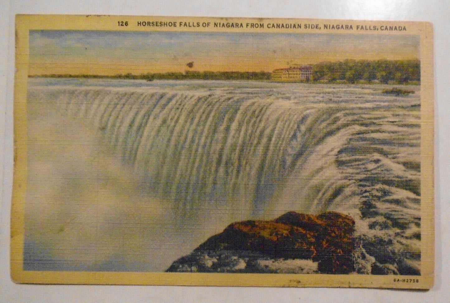 Boulder Dam, Barnegat Light, Horsehoe Falls 1940s -3 Antique Linen Postcards lot