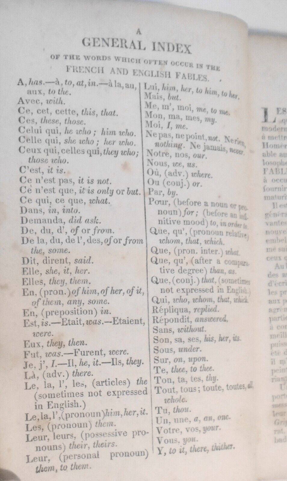 [French & English] Fables amusantes. By Jean-Baptiste Perrin. Philadelphia, 1832