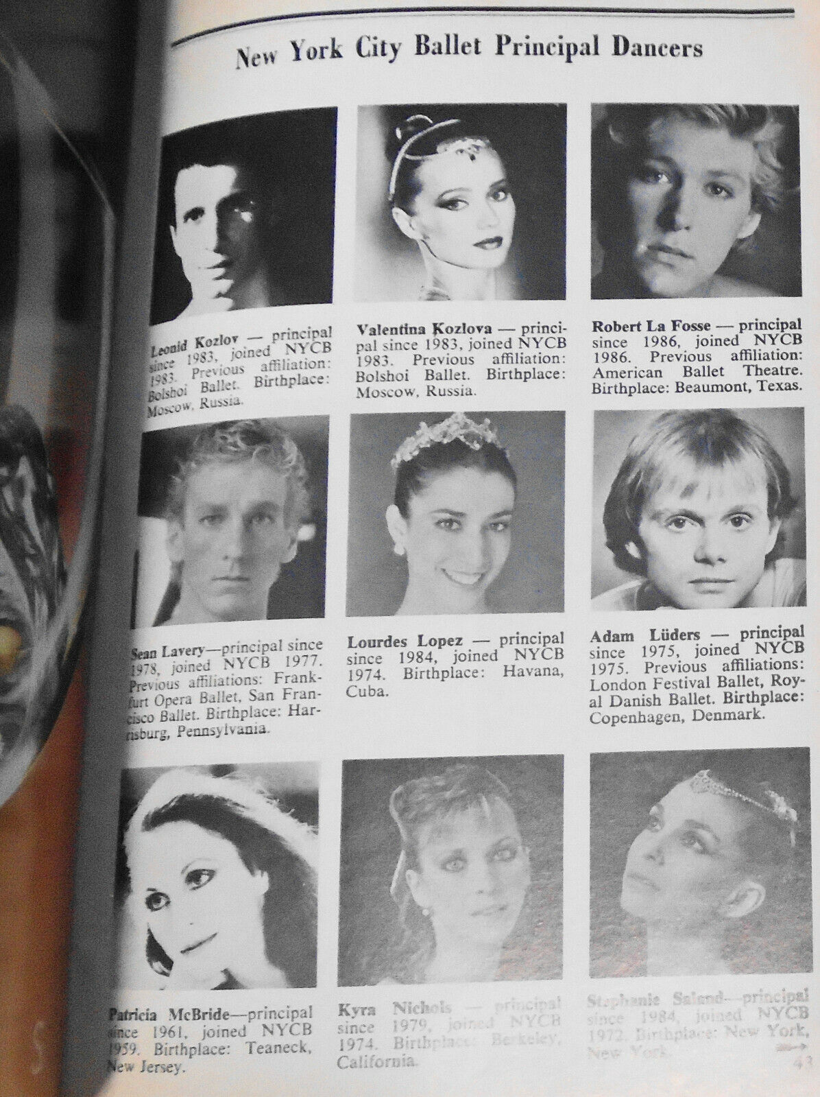 New York City Ballet - Playbill, June 8, 1989. Spring Gala : Glass Pieces / Afte