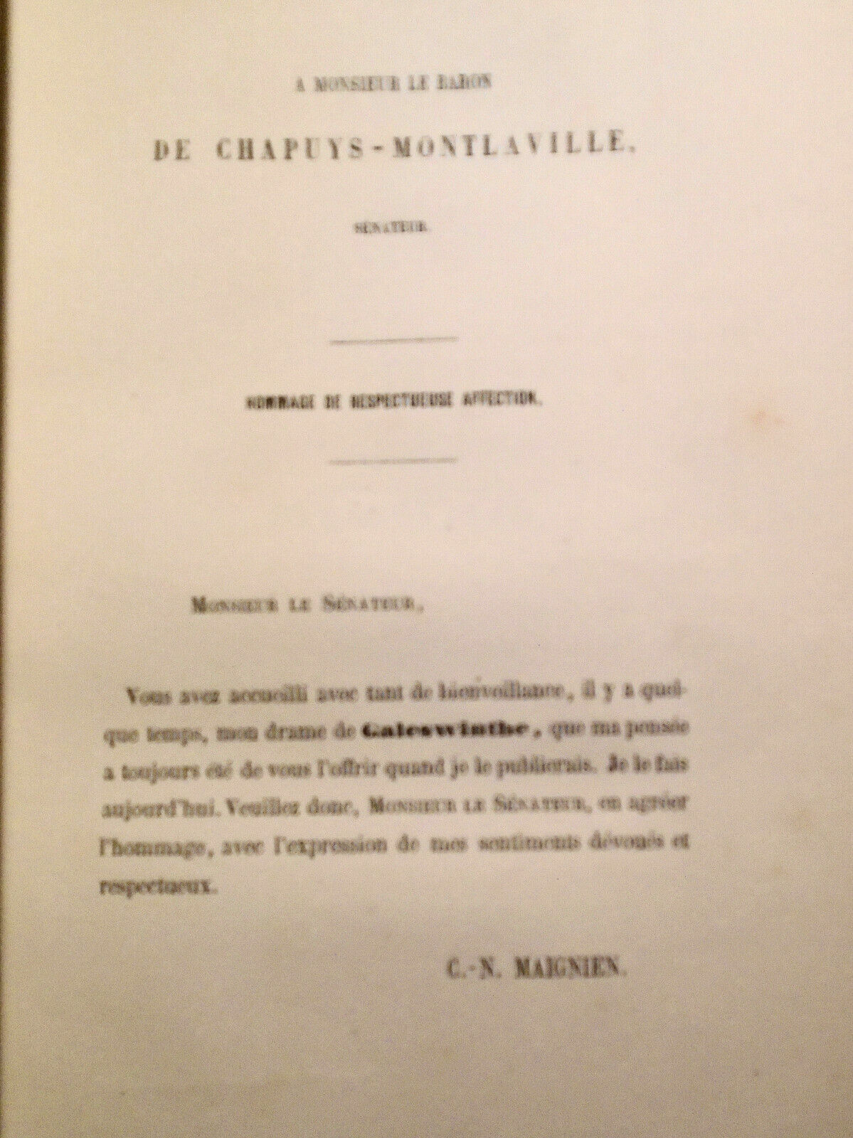 1856 Galeswinthe drame en 5 actes et en vers -Charles-Ambroise-Napoleon Maignien