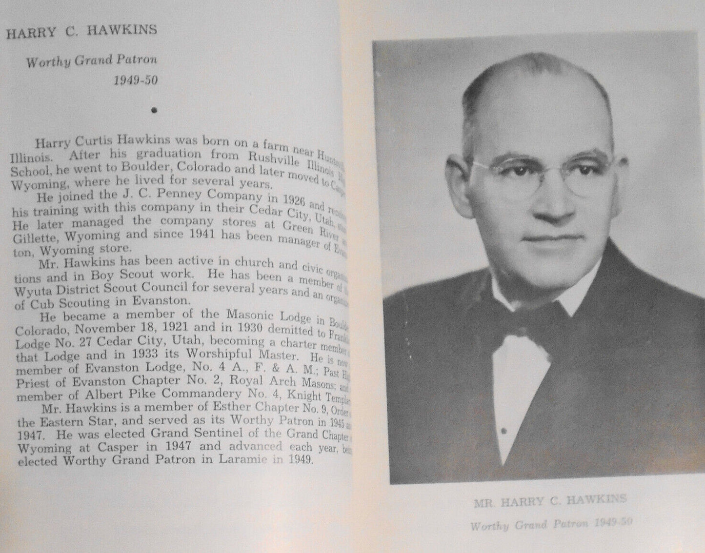 1950 Proceedings of Grand Chapter of Wyoming, Order of the Eastern Star