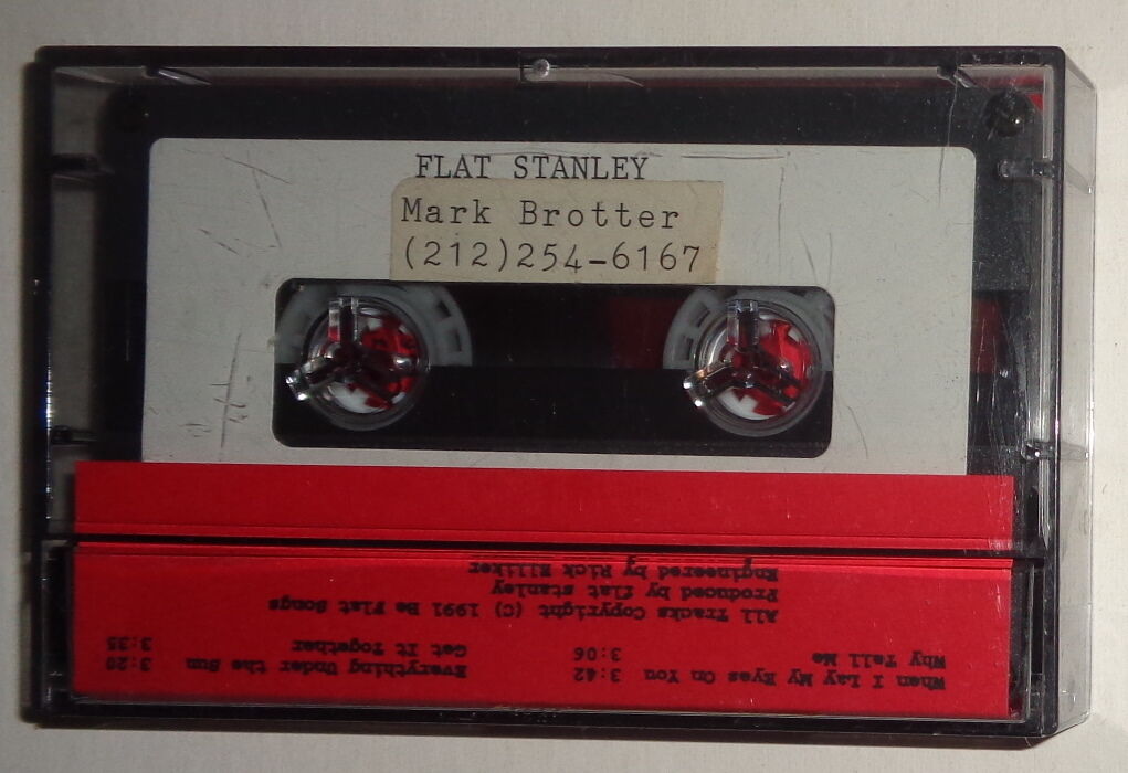 FLAT STANLEY  - Rare Demo Cassette 1991 - - Greg, Paul, Jay - Mark Brotter / NEW