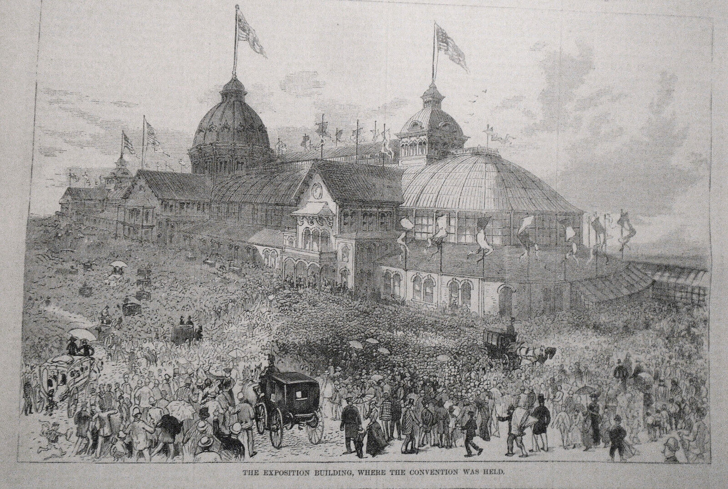 The Republican National Convention at Chicago - Harper's Weekly  1880 Original