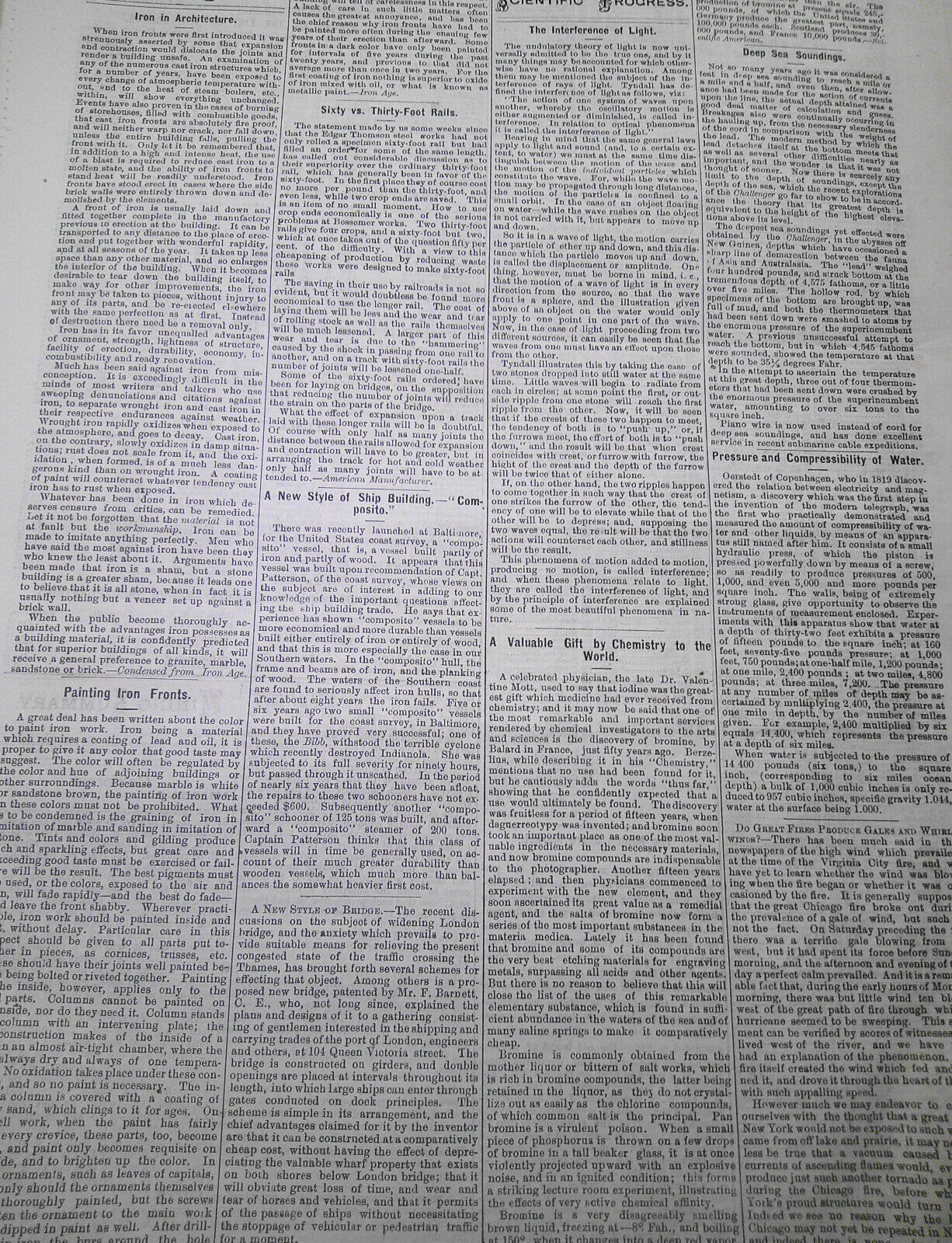 Mining and Scientific Press January 15, 1876. Yellowstone Lake; Colorado Bullion