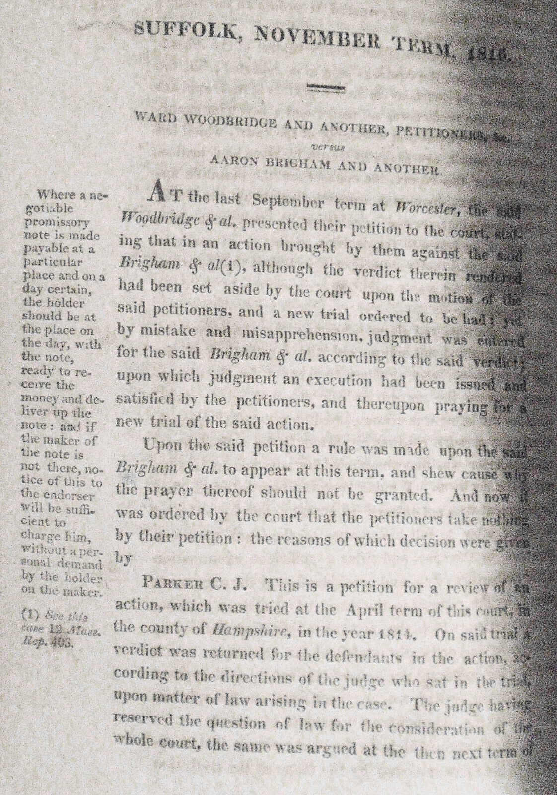 1817 Reports of Cases ...in Supreme Judicial Court of Massachusetts, Vol. XIII