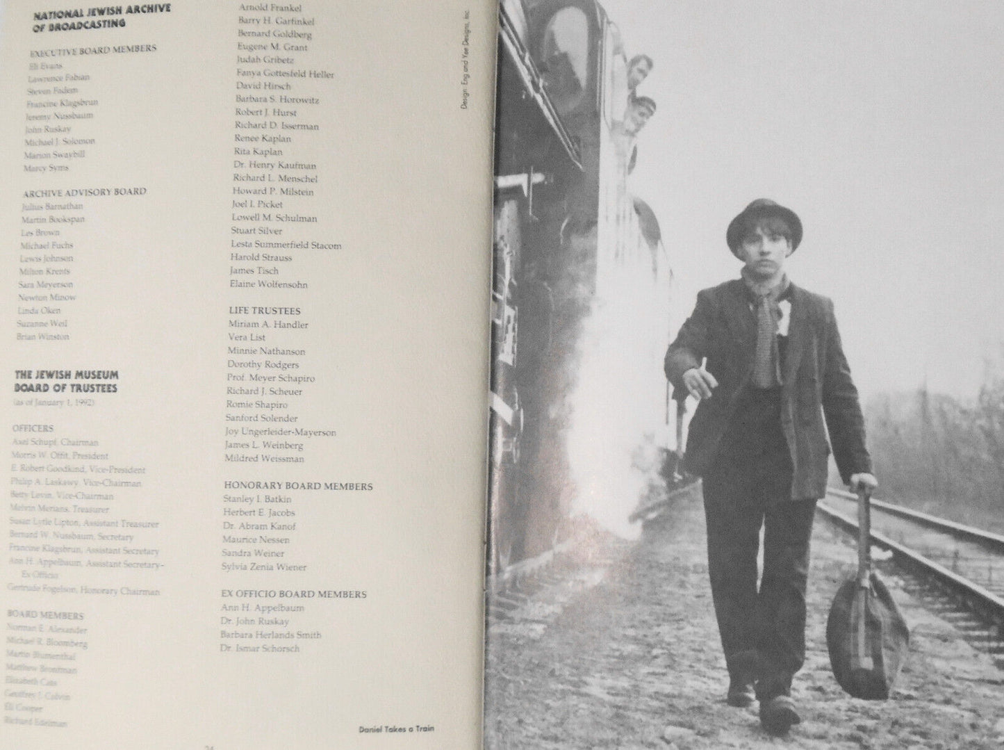 Reemergence Jewish Life in Eastern Europe - Film Festival 1992 Souvenir Program