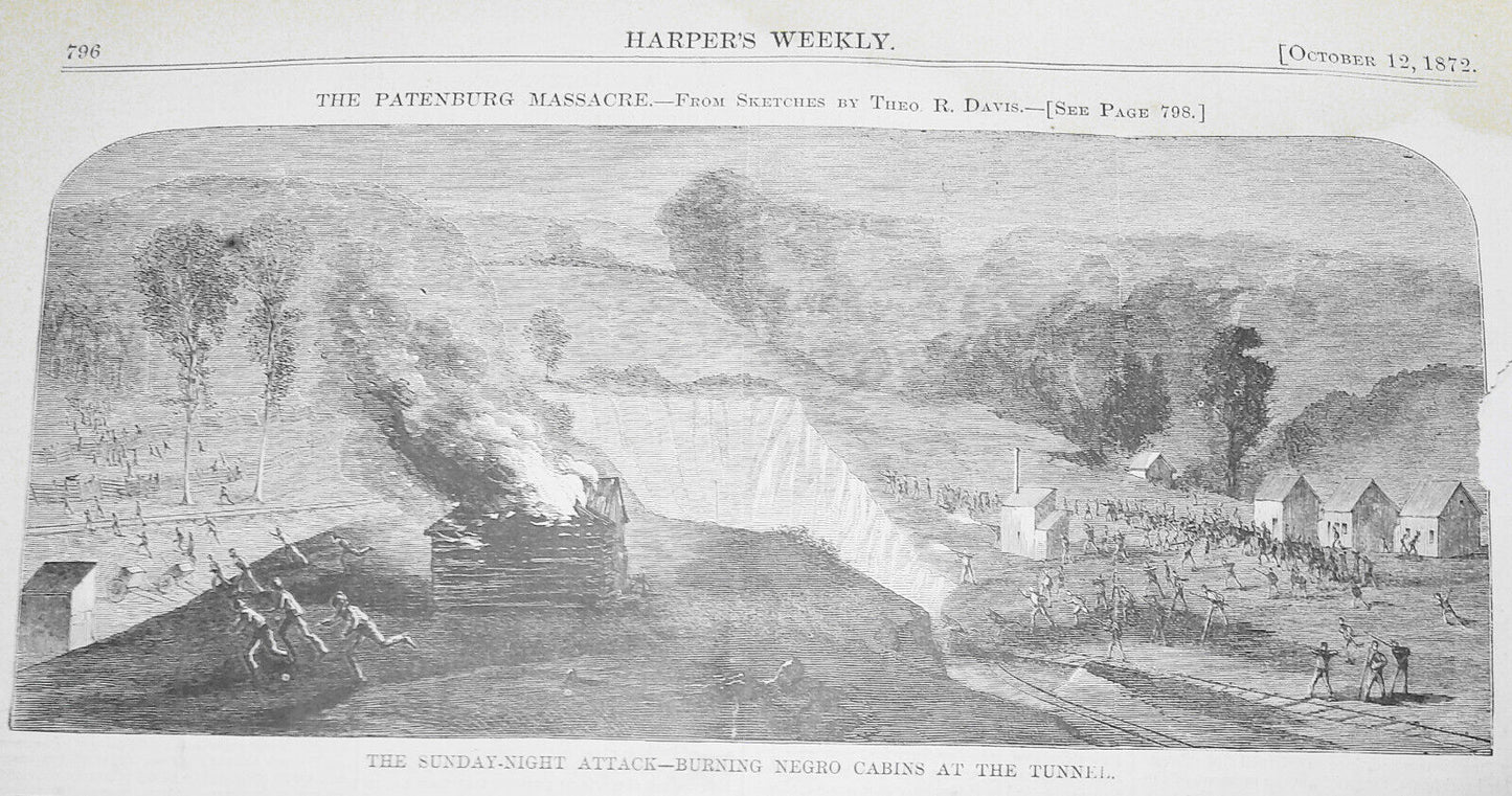 Patenburg Massacre, Killing of Denis Powell - Harper's Weekly, October 12, 1872