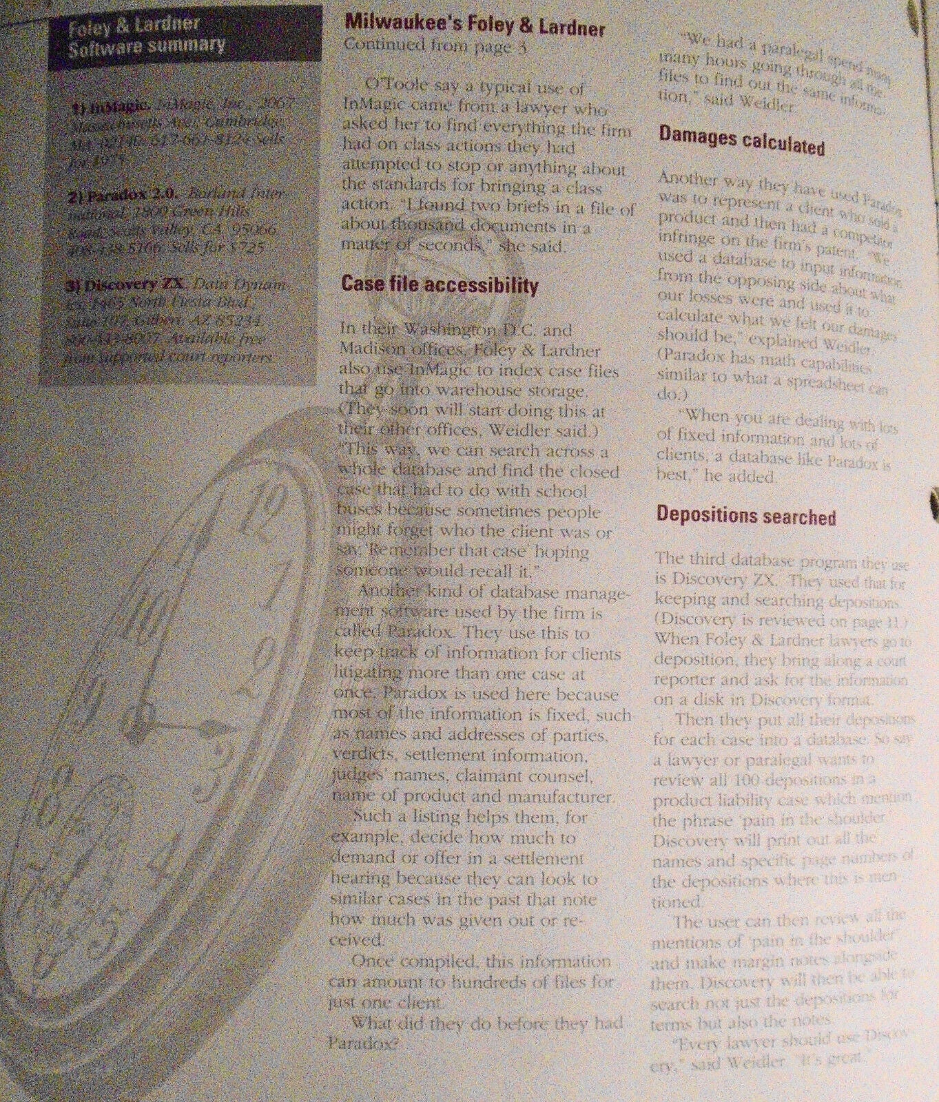 Computer Counsel, January 1989. By Law Bulletin Publishing Co.