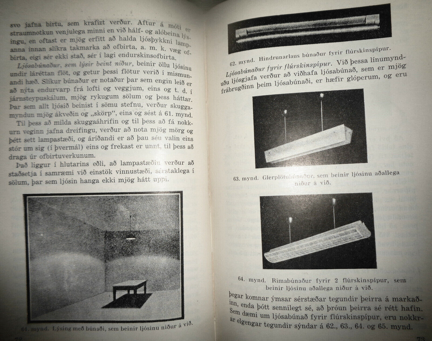 Lysingartaekni, eftir G. Weber [Lighting technology, by Gunnar Bjarnason]. 1950.