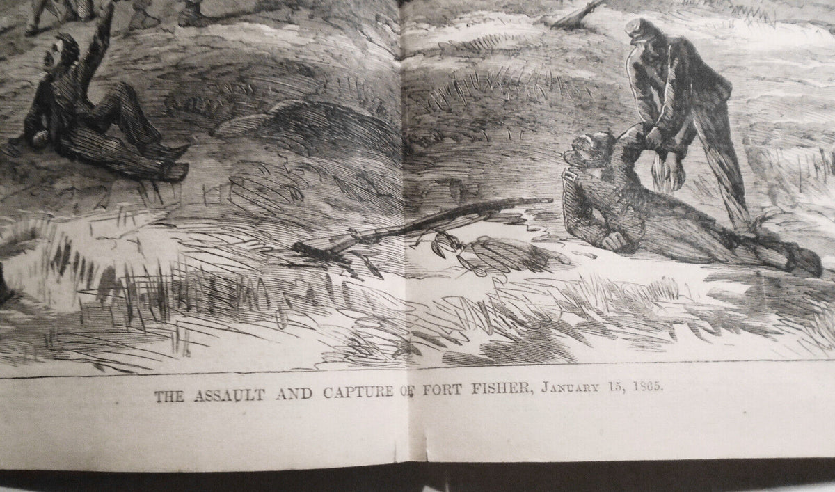 Harper's Weekly February 4, 1865  Union Army in Savannah - Complete Original