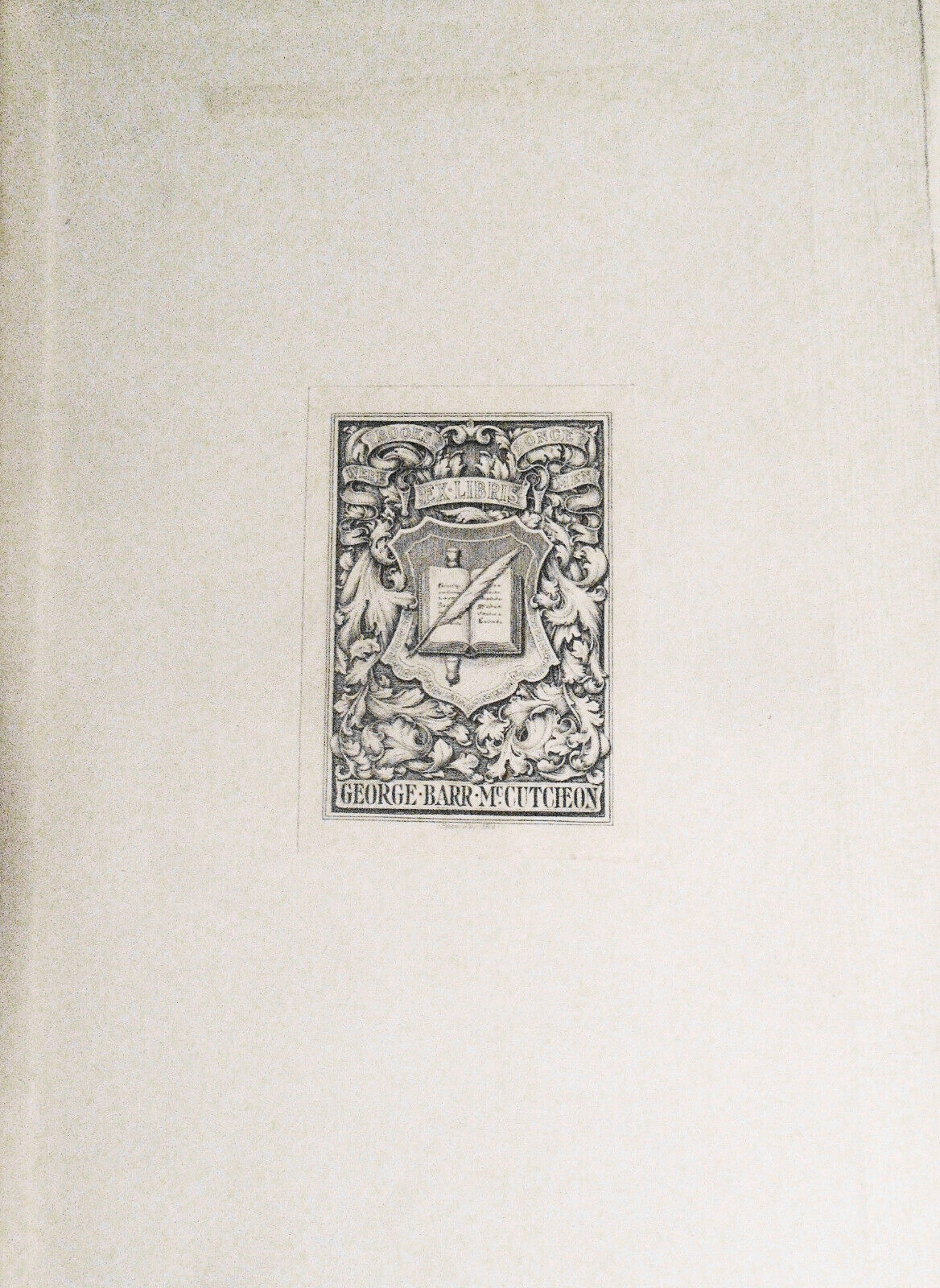 Ballads by Robert Louis Stevenson, 1st 1890. McCutcheon bookplate by F Spenceley